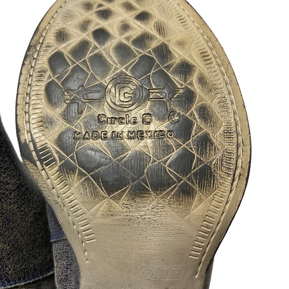 Corral Brown and Grey Star Round Toe Ankle Boots - Picture 9 of 12